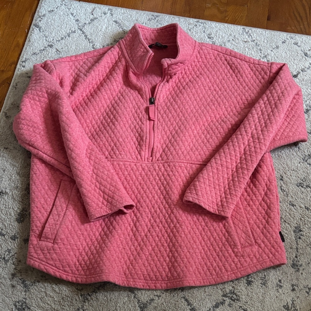 Eddie Bauer Pink Quilted Pullover